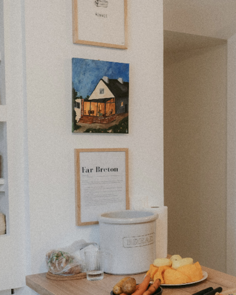 Détails de décoration dans la cuisine de la maison partagée